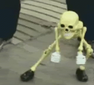 Dancing skeleton
